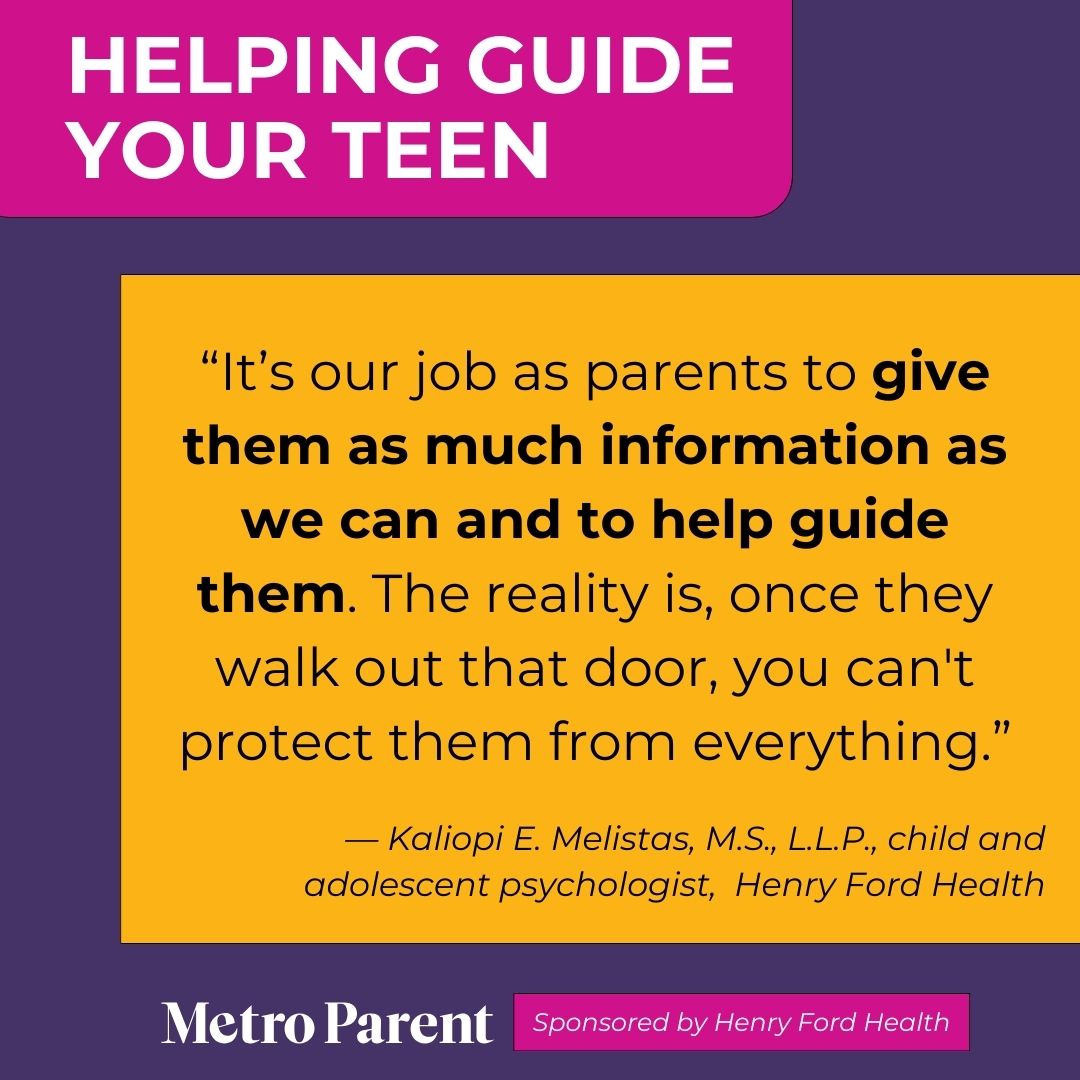 As parents we should give our kids as much information as guidance as we can