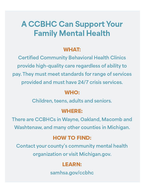 CCBHC Can support your family health. Learn what, who, where, how to find and where