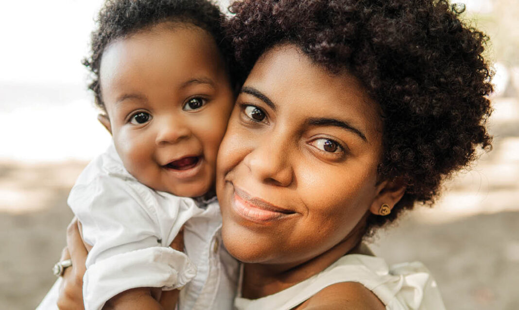 Baby and Mom having quality time together