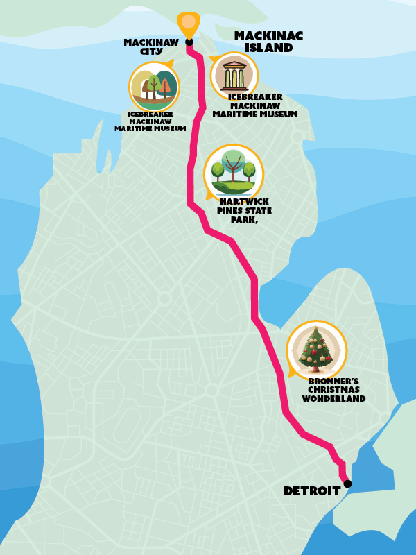 Mackinac Island Pit Stop Map