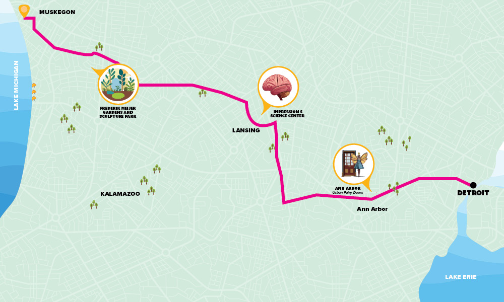 Muskegon City Guide Map