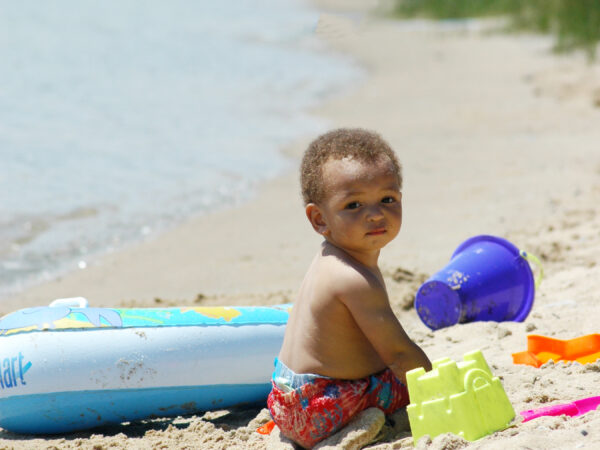 Traverse City beach day - Haserot Beach