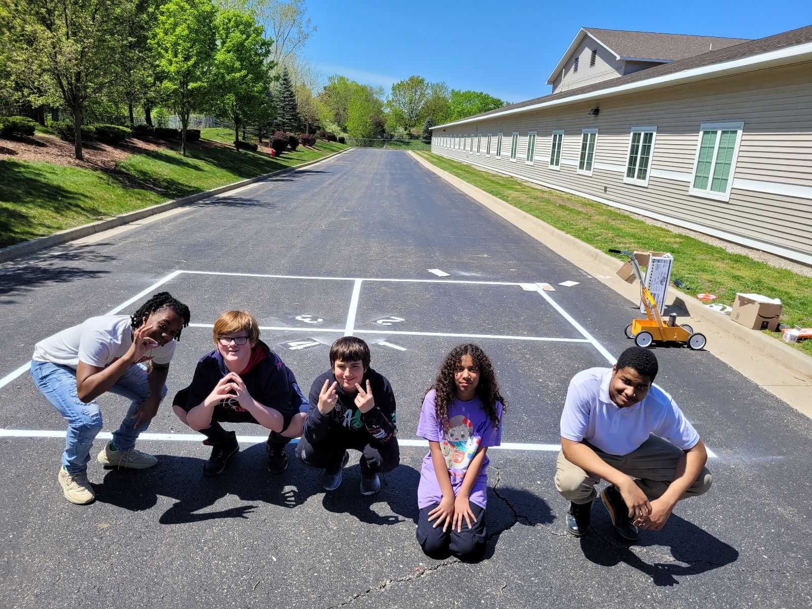 Students at Charter School