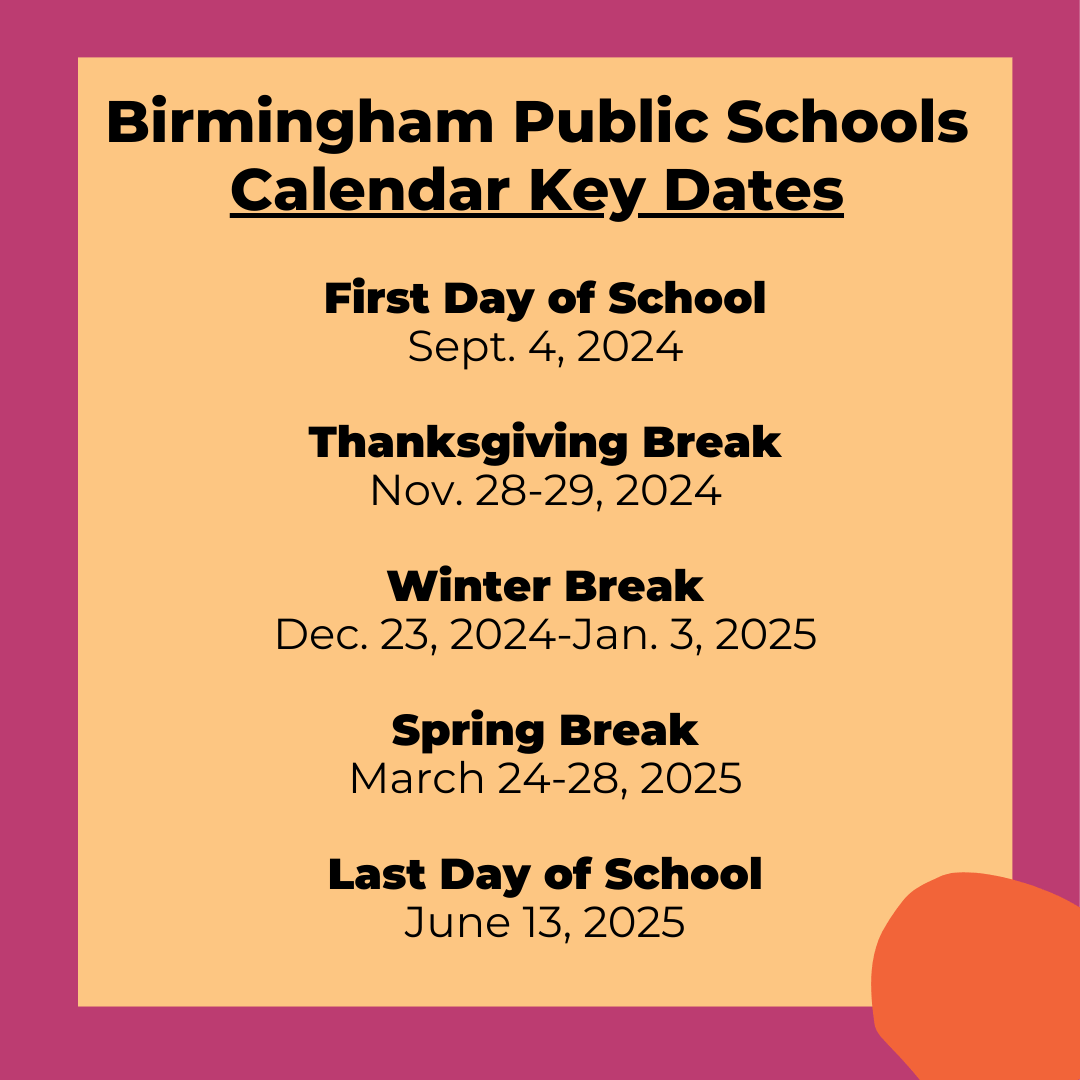 Birmingham Public Schools Calendar