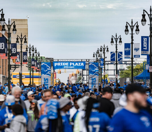 Detroit Lions Pride Plaza in Detroit Pride Plaza