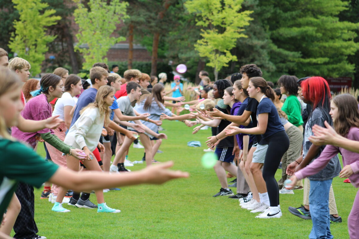 The Roeper School students playing