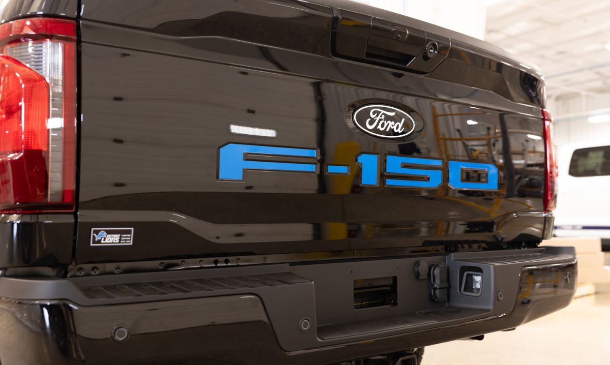 New Detroit Lions-Themed 2024 Hybrid F-150 Truck