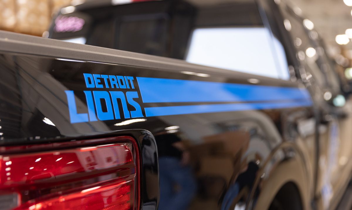 New Detroit Lions-Themed 2024 Hybrid F-150 Truck