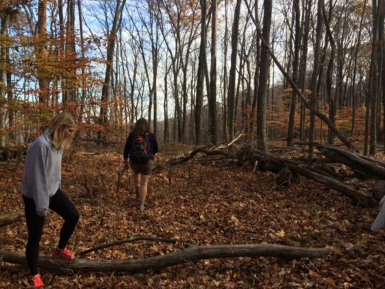 People in the Forest of Brown County Indiana