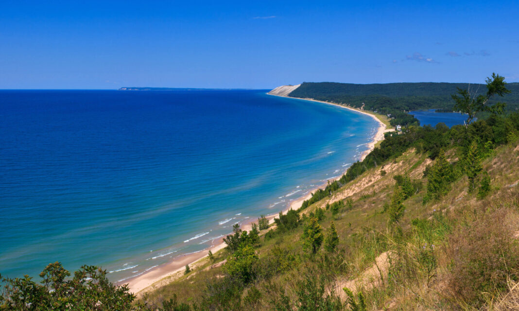 Sleeping Bear Dunes National Lakeshore from Empire Bluff