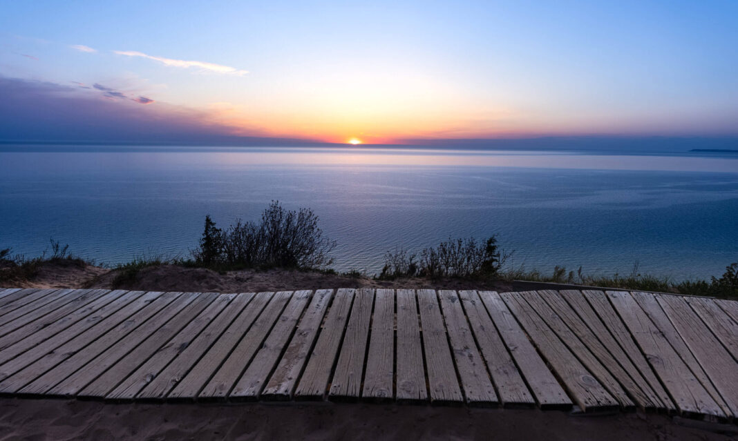 Sunset Over Lake Michigan
