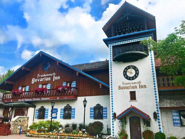 The Bavarian Inn Restaurant serves authentic German dishes.