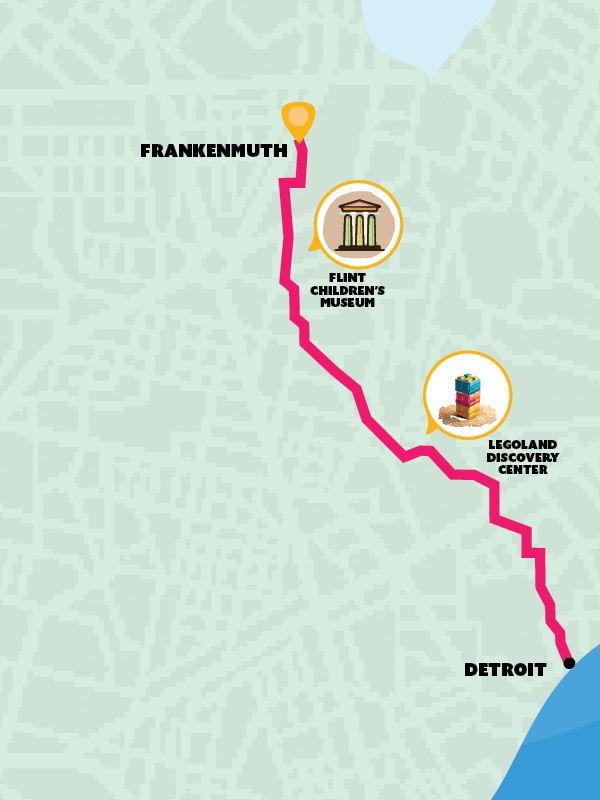 City Guide Frankenmuth Pit Stop Map