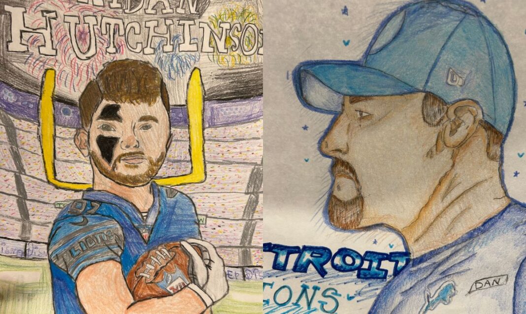 Detroit Lions Drawing Contest Winners