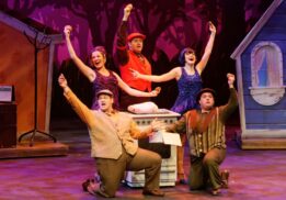 ast performing a lively scene from "A Year with Frog and Toad", showcasing a colorful and engaging production.