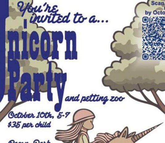 Unicorn Party at Bacon Park in Berkley Kids enjoy unicorn rides crafts cupcakes and a petting zoo at the Unicorn Party in Berkley Michigan hosted by Girl Scout Troop 78354