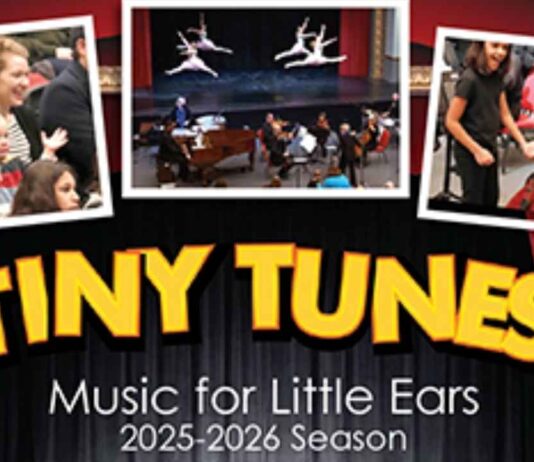 Tiny Tunes: Monster Mash at PARC Tiny Tunes Monster Mash at PARC event flyer promoting Michigan Philharmonic’s family concert with music for kids and Halloween fun.