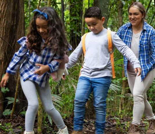 Family Nature Hike Talkin’ Turkey at Stony Creek Metropark A family with young kids enjoys the Family Nature Hike at Stony Creek Metropark exploring nature trails and learning about wildlife.