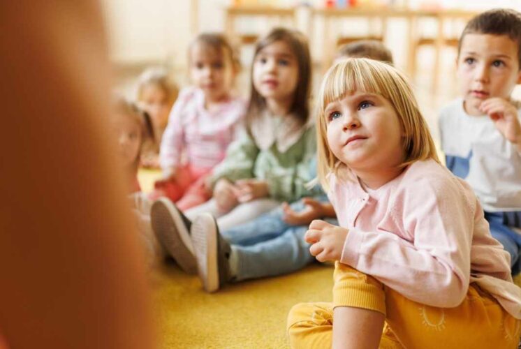 Young children listen during a storytime activity similar to Barnyard Buddies Annabelle’s Wish at Greenmead Historical Park for ages 4 to 10