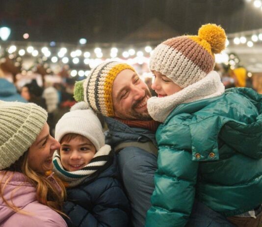 Families bundle up and enjoy the BRRmingham Blast winter festival in downtown Birmingham with outdoor activities and seasonal fun.