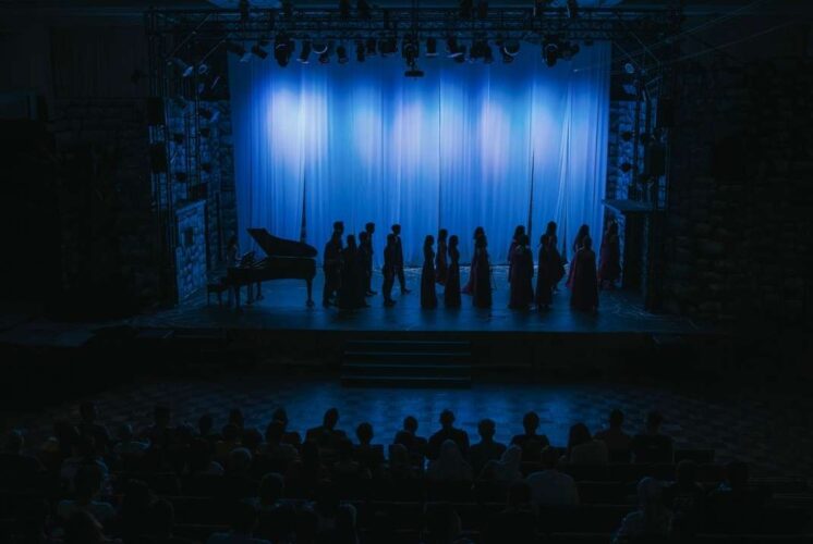 FutureStars 2026 student talent show features high school performers on stage during a live music competition at Pioneer High School.