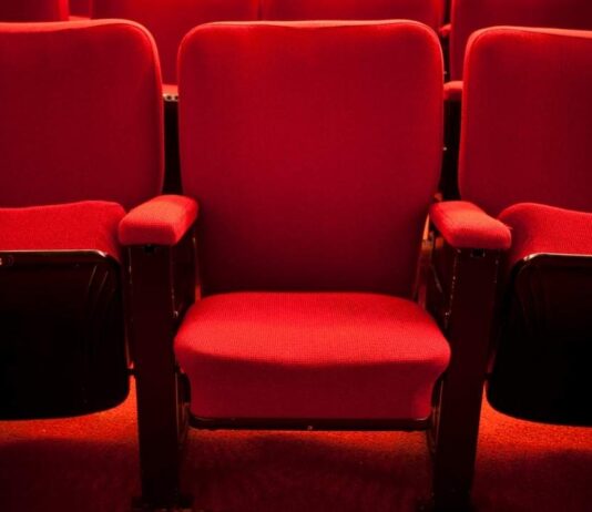 All Shook Up at Meadow Brook Theatre Red theater seats at Michigan Theater for Sun in Ya Hands showing a kid friendly performance atmosphere