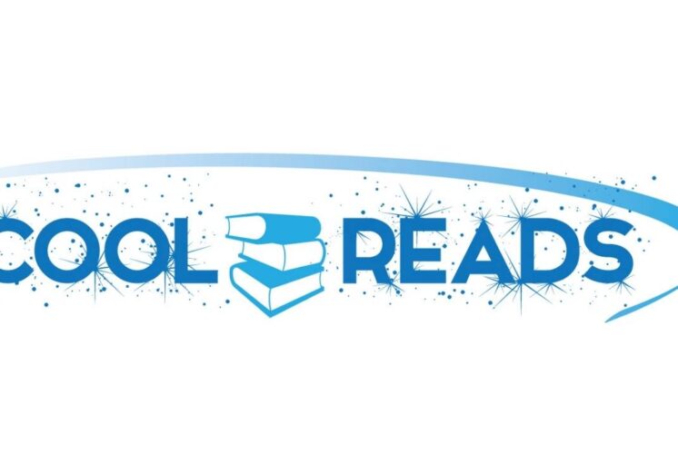 Cool Reads logo featured for the Winter extravaganza Northville District Library event celebrating reading and seasonal family fun