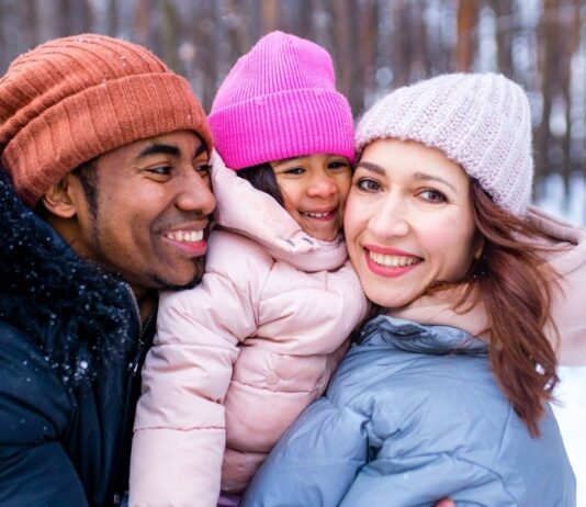 The Underground Railroad in Michigan at Nankin Mills Interpretive Center Family attending The Underground Railroad in Michigan program during a winter night hike at Nankin Mills Interpretive Center