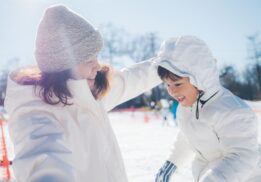 Children enjoy winter activities at Winter Wonderland at Revel Run, playing in the snow during a family friendly winter event outdoors