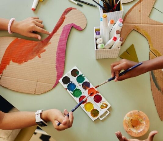 Second Saturdays at The War Memorial Red White and Blue Celebration Kids create red white and blue crafts during Second Saturdays Red White and Blue Celebration at The War Memorial family event