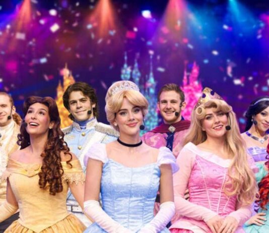 The Fairytale Princess Ball at Fairytale Fun Place The Fairytale Princess Ball at Fairytale Fun Place features princess performers on stage during the family event.